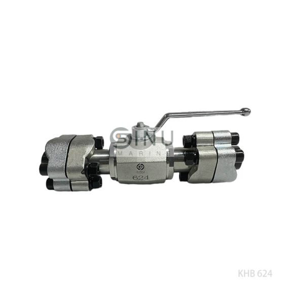 BALL VALVE WITH SAE-FLANGE KHB 624 DWG NO.8400877-D-00001U FOR HTACH COVER