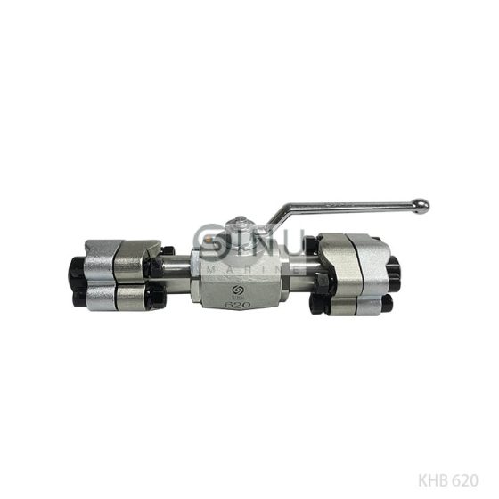 BALL VALVE WITH SAE-FLANGE KHB620 DWG NO.8400877-D-00001U FOR MOORING WINCH