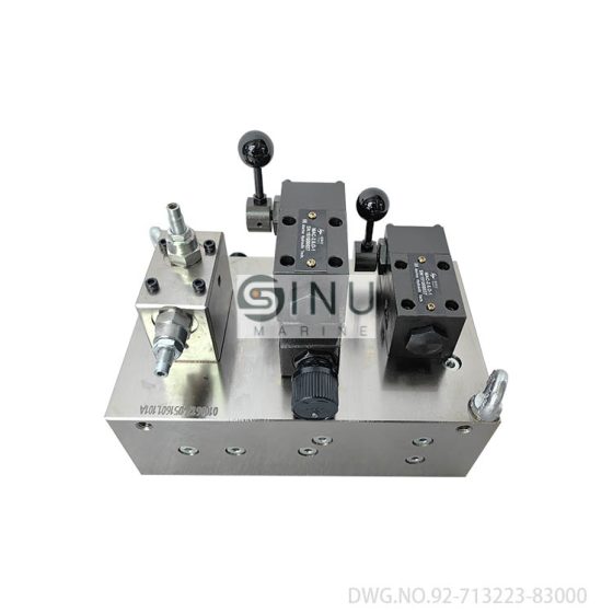 MARINE HATCH COVER CONTROL VALVE STAND DWG.NO.92-713223-83000