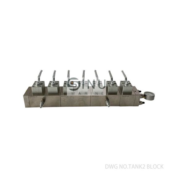SS316 6 BANK-DWG NO.TANK2 BLOCK FOR MARINE VALVE REMOTE CONTROL SYSTEM