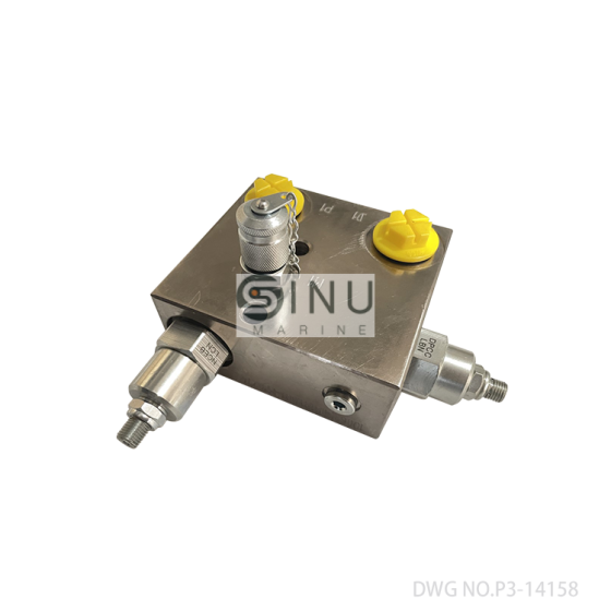MARINE BRAKE KICK OFF VALVE DWG NO.P3-14158,FOR DECK CRANE HYDRAULIC SPARE PARTS