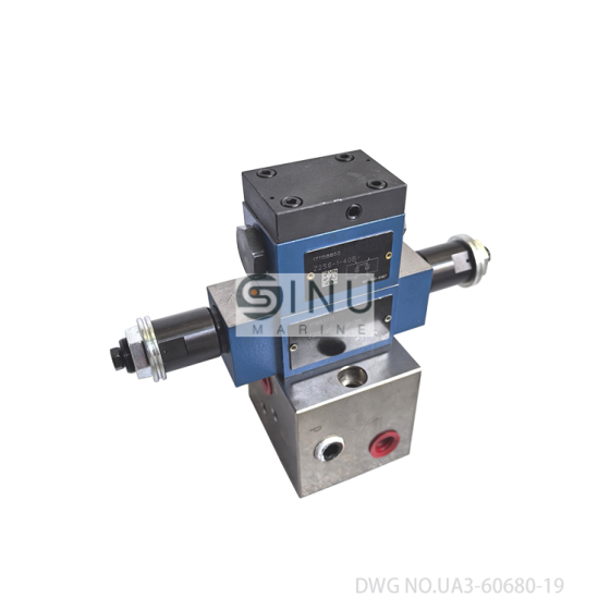 BLOCK FOR PILOT CHECK VALVE DWG NO.UH3 UA3-60680-19