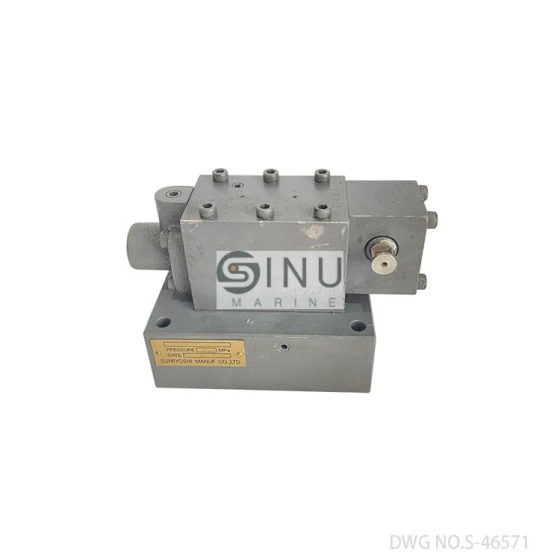 DWG NO.S-46571 PRESSURE CONTROL VALVE FOR DECK CRANE HYDRAULIC SPARE PARTS