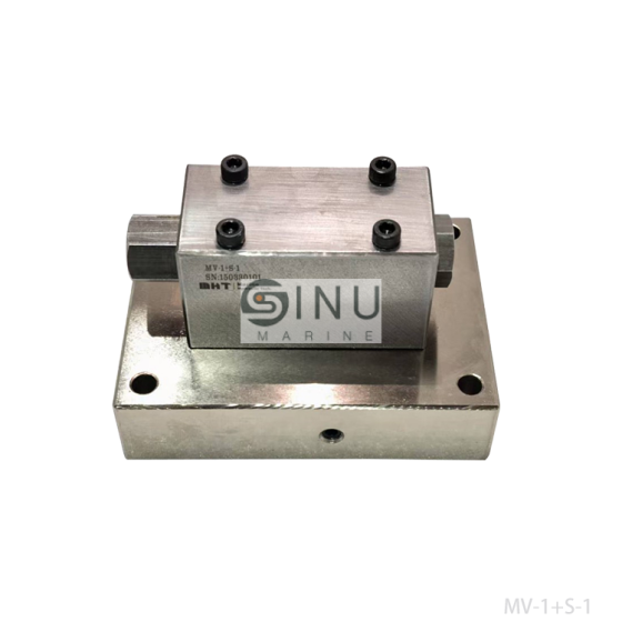 NIPPON PUSNES SNM-MV-1+S-1 PILOT OPERATE VALVE+BASEPLATEE FOR WINDLASS & MOORING WINCHES