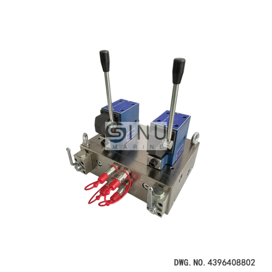 TSUNEISHI Control valve stand for steel hatch cover DWG.NO.4396408802  