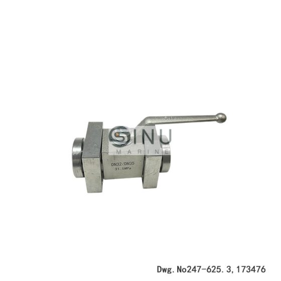 BALL VALVE FOR HYDRAULIC INLET LINE,Dwg.No:247-625.3,173476